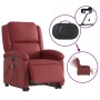 Electric lift massage armchair in artificial red wine leather by , Armchairs - Ref: Foro24-3204251, Price: 318,57 €, Discount: %