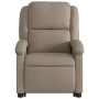 Sillón reclinable masaje pie cuero artificial color capuchino de , Sillones - Ref: Foro24-3204239, Precio: 288,91 €, Descuent...