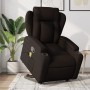 Silla de masaje reclinable de pie de tela marrón oscuro de , Sillones - Ref: Foro24-3204499, Precio: 304,79 €, Descuento: %