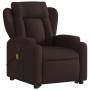 Silla de masaje reclinable de pie de tela marrón oscuro de , Sillones - Ref: Foro24-3204499, Precio: 299,84 €, Descuento: %