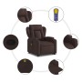 Silla de masaje reclinable de pie de tela marrón oscuro de , Sillones - Ref: Foro24-3204499, Precio: 299,84 €, Descuento: %