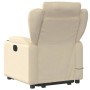 Cream-colored fabric reclining massage chair by , Armchairs - Ref: Foro24-3204503, Price: 309,24 €, Discount: %