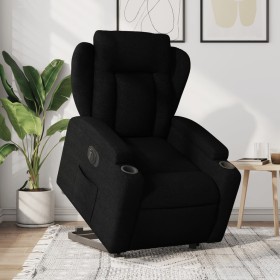 Electric reclining and lift fabric armchair in black. by , Armchairs - Ref: Foro24-3204508, Price: 334,99 €, Discount: %