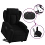 Electric reclining and lift fabric armchair in black. by , Armchairs - Ref: Foro24-3204508, Price: 318,68 €, Discount: %