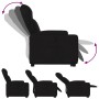 Sillón reclinable elevable tela negro de , Sillones - Ref: Foro24-3204484, Precio: 289,01 €, Descuento: %