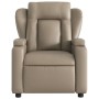 Sillón reclinable eléctrico de cuero sintético color capuchino de , Sillones - Ref: Foro24-3204536, Precio: 269,32 €, Descuen...