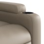 Sillón reclinable eléctrico de cuero sintético color capuchino de , Sillones - Ref: Foro24-3204536, Precio: 269,32 €, Descuen...