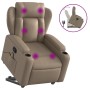 Cappuccino artificial leather foot massage recliner by , Armchairs - Ref: Foro24-3204557, Price: 306,40 €, Discount: %