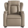 Sillón reclinable masaje pie cuero artificial color capuchino de , Sillones - Ref: Foro24-3204557, Precio: 305,97 €, Descuent...