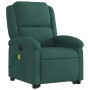 Dark green velvet liftable reclining massage chair by , Armchairs - Ref: Foro24-3204335, Price: 327,24 €, Discount: %