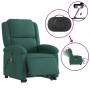 Dark green velvet liftable reclining massage chair by , Armchairs - Ref: Foro24-3204335, Price: 327,24 €, Discount: %