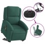 Dark green velvet liftable reclining massage chair by , Armchairs - Ref: Foro24-3204335, Price: 327,24 €, Discount: %