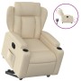 Sillón eléctrico reclinable elevable de tela color crema de , Sillones - Ref: Foro24-3204515, Precio: 317,63 €, Descuento: %