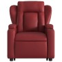 Red faux leather reclining massage chair with footrest by , Armchairs - Ref: Foro24-3204555, Price: 303,15 €, Discount: %