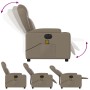 Reclining electric massage armchair in synthetic cappuccino leather by , Armchairs - Ref: Foro24-3204543, Price: 286,20 €, Di...