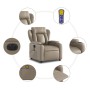 Reclining electric massage armchair in synthetic cappuccino leather by , Armchairs - Ref: Foro24-3204543, Price: 286,20 €, Di...