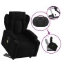 Electric reclining and lift massage chair in black fabric by , Armchairs - Ref: Foro24-3204520, Price: 325,43 €, Discount: %