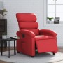 Sillón reclinable eléctrico de cuero sintético rojo de , Sillones - Ref: Foro24-3204031, Precio: 254,61 €, Descuento: %