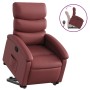 Sillón reclinable elevable cuero artificial rojo tinto de , Sillones - Ref: Foro24-3204044, Precio: 274,83 €, Descuento: %