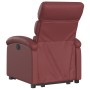 Sillón reclinable elevable cuero artificial rojo tinto de , Sillones - Ref: Foro24-3204044, Precio: 274,83 €, Descuento: %