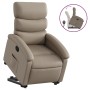 Sillón reclinable elevable cuero artificial color capuchino de , Sillones - Ref: Foro24-3204046, Precio: 284,71 €, Descuento: %