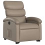 Sillón reclinable elevable cuero artificial color capuchino de , Sillones - Ref: Foro24-3204046, Precio: 284,71 €, Descuento: %