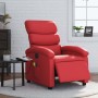 Sillón de masaje reclinable eléctrico de cuero artificial rojo de , Sillones - Ref: Foro24-3204038, Precio: 252,64 €, Descuen...