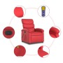 Sillón de masaje reclinable eléctrico de cuero artificial rojo de , Sillones - Ref: Foro24-3204038, Precio: 249,99 €, Descuen...