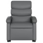 Sillón reclinable de masaje de pie cuero artificial gris de , Sillones - Ref: Foro24-3204050, Precio: 258,02 €, Descuento: %