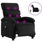 Reclining electric massage armchair in black synthetic leather by , Armchairs - Ref: Foro24-3204033, Price: 236,11 €, Discoun...