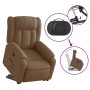 Electric reclining and lift fabric armchair in brown. by , Armchairs - Ref: Foro24-3205344, Price: 344,99 €, Discount: %