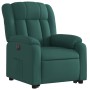 Sillón eléctrico reclinable elevable de tela verde oscuro de , Sillones - Ref: Foro24-3205346, Precio: 344,99 €, Descuento: %