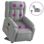 Light gray fabric electric reclining and lifting massage chair by , Armchairs - Ref: Foro24-3205352, Price: 337,41 €, Discoun...