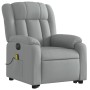 Sillón de masaje eléctrico reclinable elevable tela gris claro de , Sillones - Ref: Foro24-3205352, Precio: 337,99 €, Descuen...