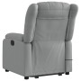 Light gray fabric electric reclining and lifting massage chair by , Armchairs - Ref: Foro24-3205352, Price: 337,41 €, Discoun...