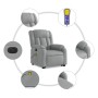 Light gray fabric electric reclining and lifting massage chair by , Armchairs - Ref: Foro24-3205352, Price: 337,41 €, Discoun...