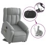 Light gray fabric electric reclining and lifting massage chair by , Armchairs - Ref: Foro24-3205352, Price: 337,41 €, Discoun...