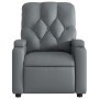 Sillón reclinable eléctrico de cuero sintético gris de , Sillones - Ref: Foro24-3204761, Precio: 263,14 €, Descuento: %