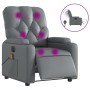 Reclining electric massage armchair in gray synthetic leather by , Armchairs - Ref: Foro24-3204768, Price: 263,18 €, Discount: %