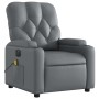 Reclining electric massage armchair in gray synthetic leather by , Armchairs - Ref: Foro24-3204768, Price: 263,18 €, Discount: %