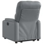 Sillón reclinable elevable cuero artificial gris de , Sillones - Ref: Foro24-3204775, Precio: 283,37 €, Descuento: %