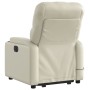 Cream-colored artificial leather reclining massage chair with footrest. by , Armchairs - Ref: Foro24-3204780, Price: 301,21 €...