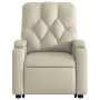 Sillón reclinable de masaje de pie cuero artificial color crema de , Sillones - Ref: Foro24-3204780, Precio: 300,53 €, Descue...