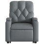 Gray artificial leather foot massage recliner. by , Armchairs - Ref: Foro24-3204782, Price: 280,87 €, Discount: %