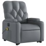 Sillón de masaje elevable eléctrico cuero sintético gris de , Sillones - Ref: Foro24-3204796, Precio: 323,92 €, Descuento: %