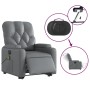 Sillón de masaje elevable eléctrico cuero sintético gris de , Sillones - Ref: Foro24-3204796, Precio: 323,92 €, Descuento: %