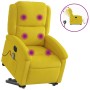 Yellow velvet electric lift massage recliner. by , Armchairs - Ref: Foro24-3204340, Price: 327,86 €, Discount: %