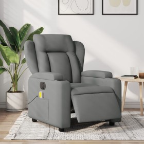 Dark gray electric massage recliner chair by , Armchairs - Ref: Foro24-3204471, Price: 258,81 €, Discount: %