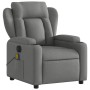 Sillón reclinable de masaje eléctrico tela gris oscuro de , Sillones - Ref: Foro24-3204471, Precio: 260,99 €, Descuento: %