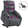 Electric lift massage chair in gray synthetic leather by , Armchairs - Ref: Foro24-3206623, Price: 323,28 €, Discount: %